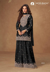 VEERA Collection | Premium Chinnon Silk Suits | 10347 AASHIRWAD CREATION